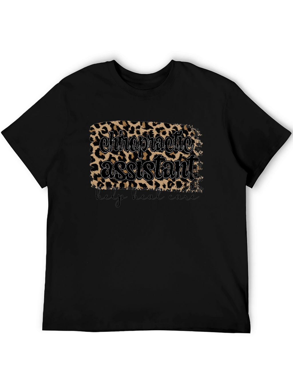 Chiropractic Assistant Leopard Print T-Shirt