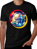 Astronaut Bear Graphic T-Shirt