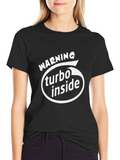 Warning Turbo Inside Graphic T-Shirt