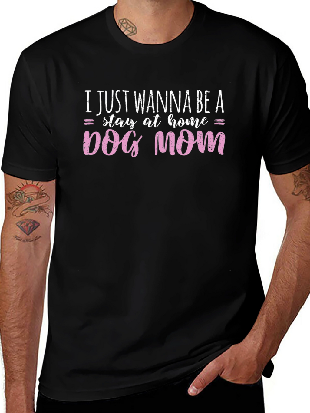 Dog Mom Graphic Tee - Stay At Home