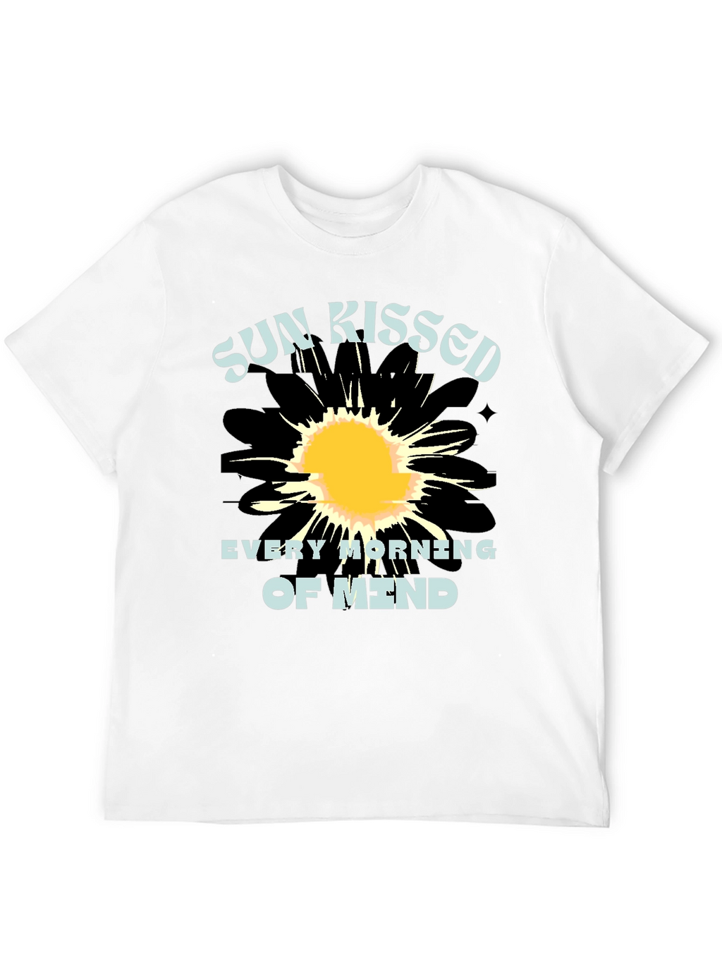 Sun Kissed Mind Black Graphic Tee
