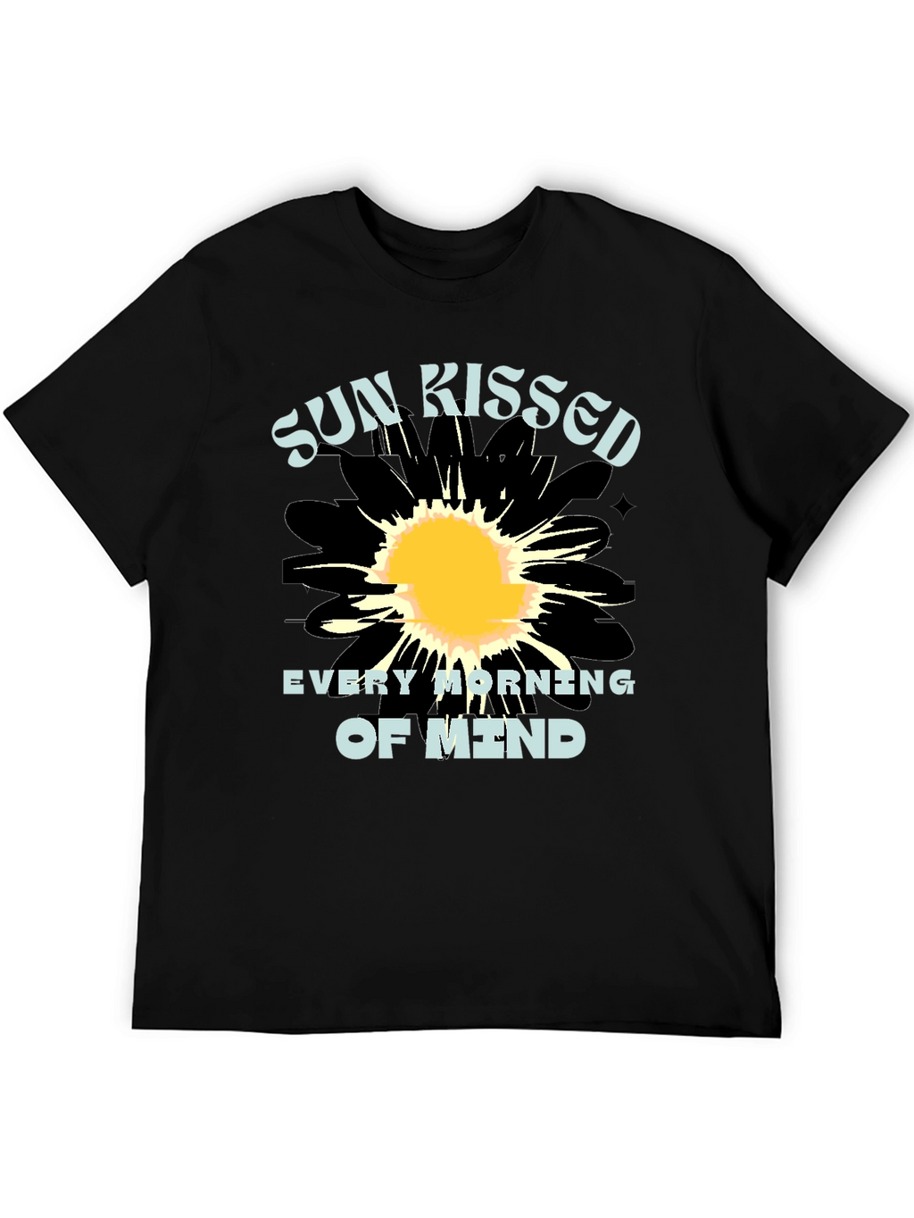 Sun Kissed Mind Black Graphic Tee