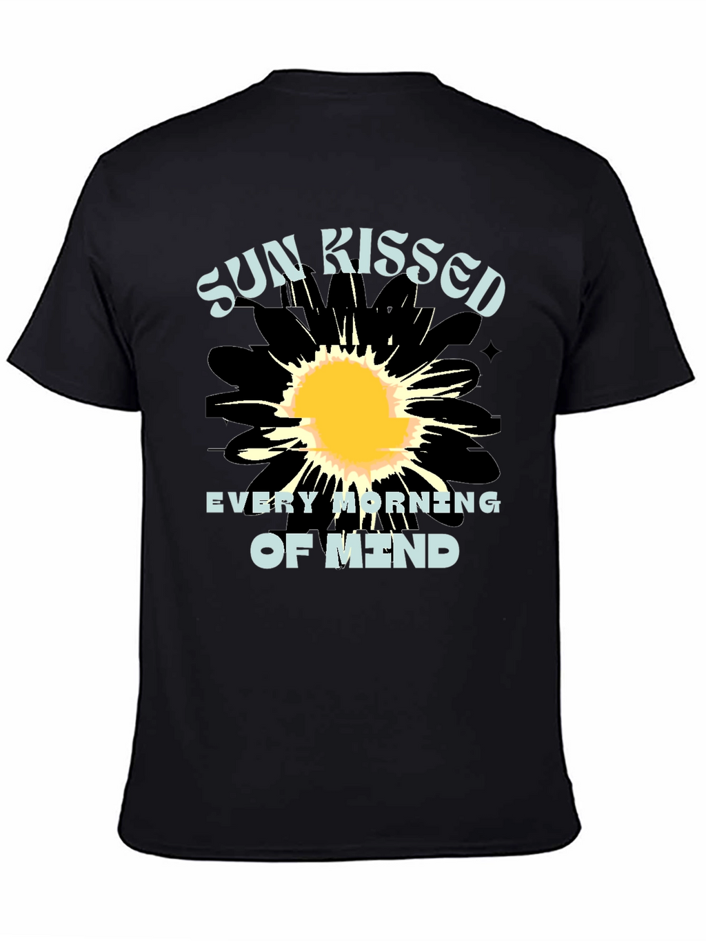 Sun Kissed Mind Black Graphic Tee