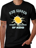 Sun Kissed Mind Black Graphic Tee