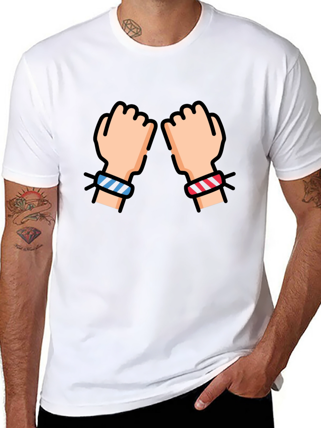 Fist Bump Black T-Shirt