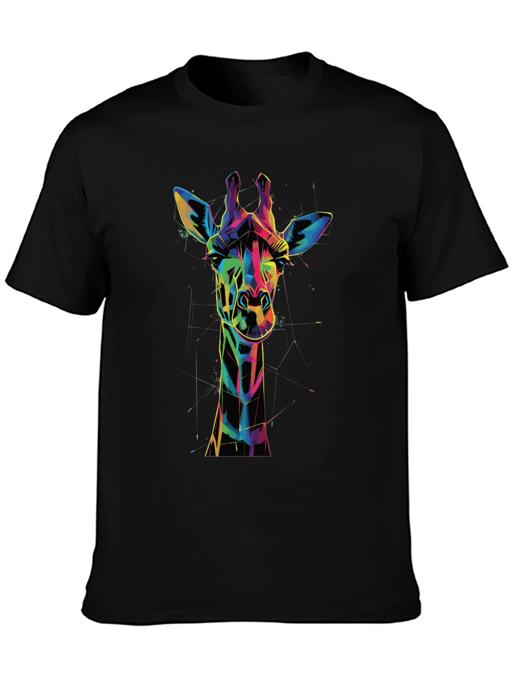 Geometric Giraffe Graphic Tee