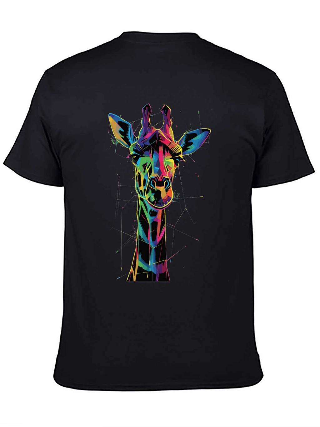 Geometric Giraffe Graphic Tee