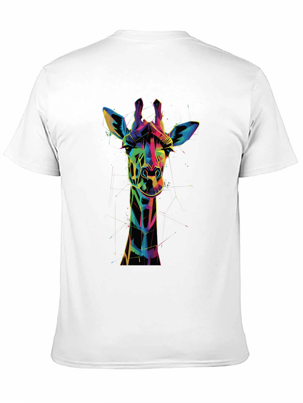 Geometric Giraffe Graphic Tee