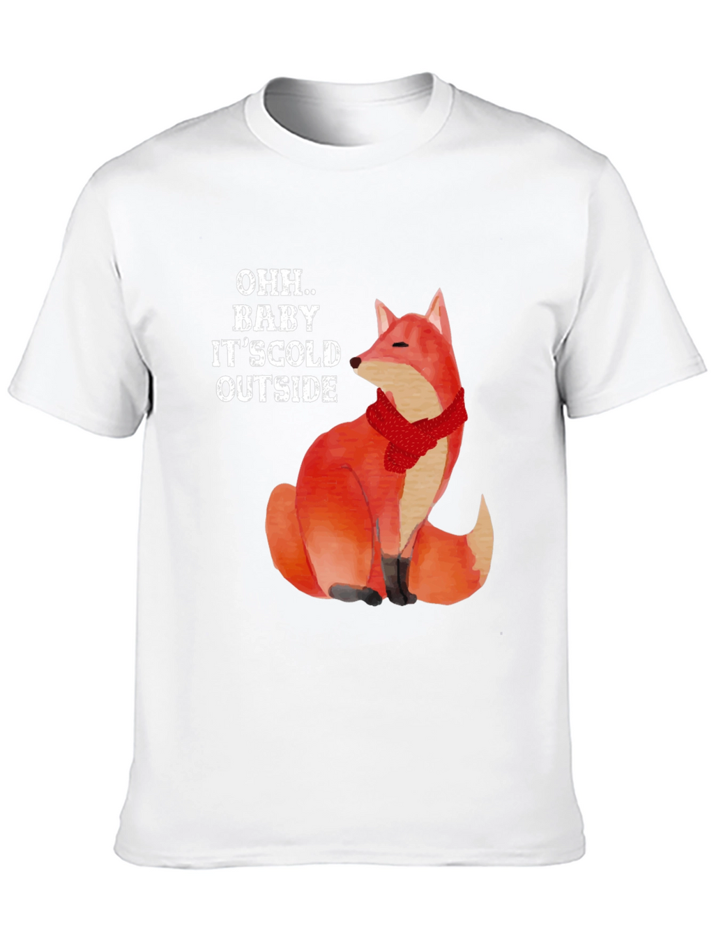 Cold Outside Fox Graphic T-Shirt