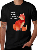 Cold Outside Fox Graphic T-Shirt
