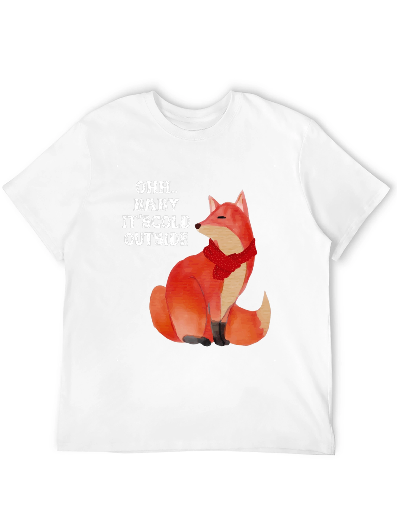 Cold Outside Fox Graphic T-Shirt