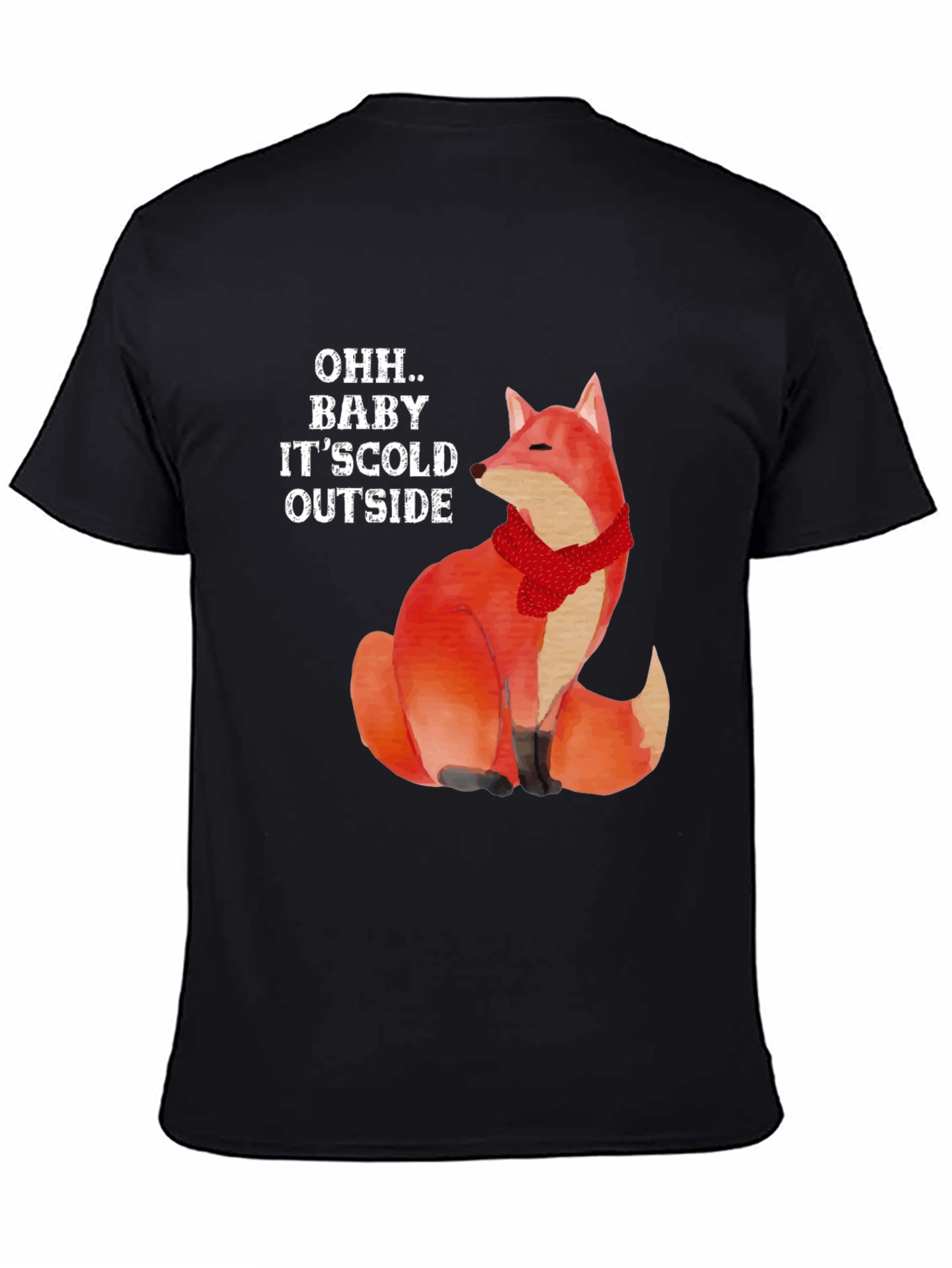 Cold Outside Fox Graphic T-Shirt