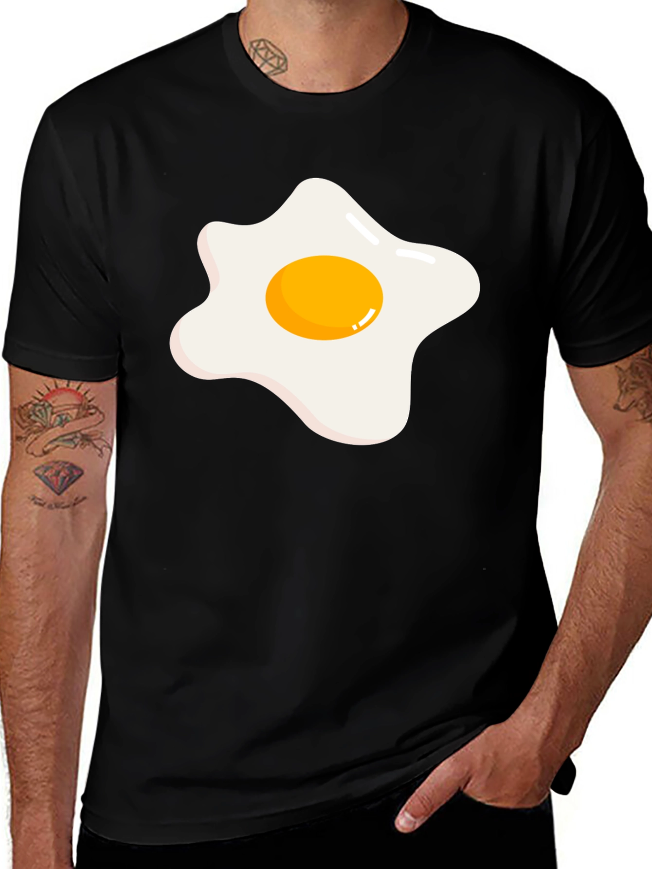Fried Egg Graphic Tee - Funny Breakfast T-Shirt