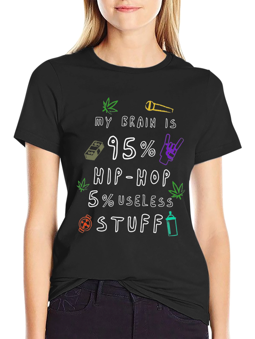 Hip Hop Brain Mens T-Shirt