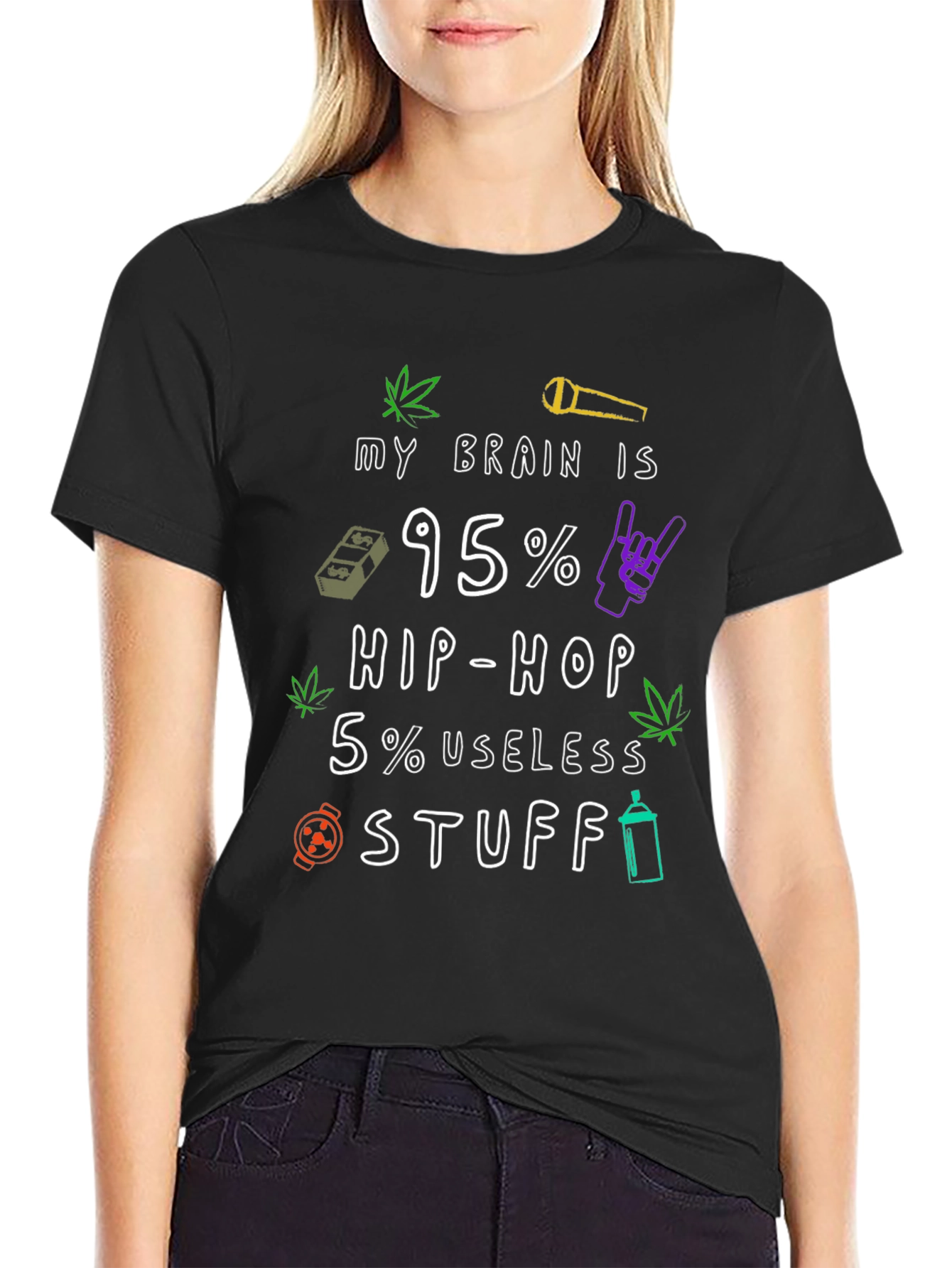 Hip Hop Brain Mens T-Shirt