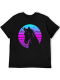 Retro Unicorn Silhouette T-Shirt