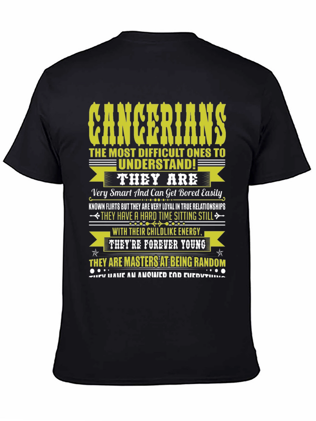 Cancerian Zodiac T-Shirt - Difficult to Understand!