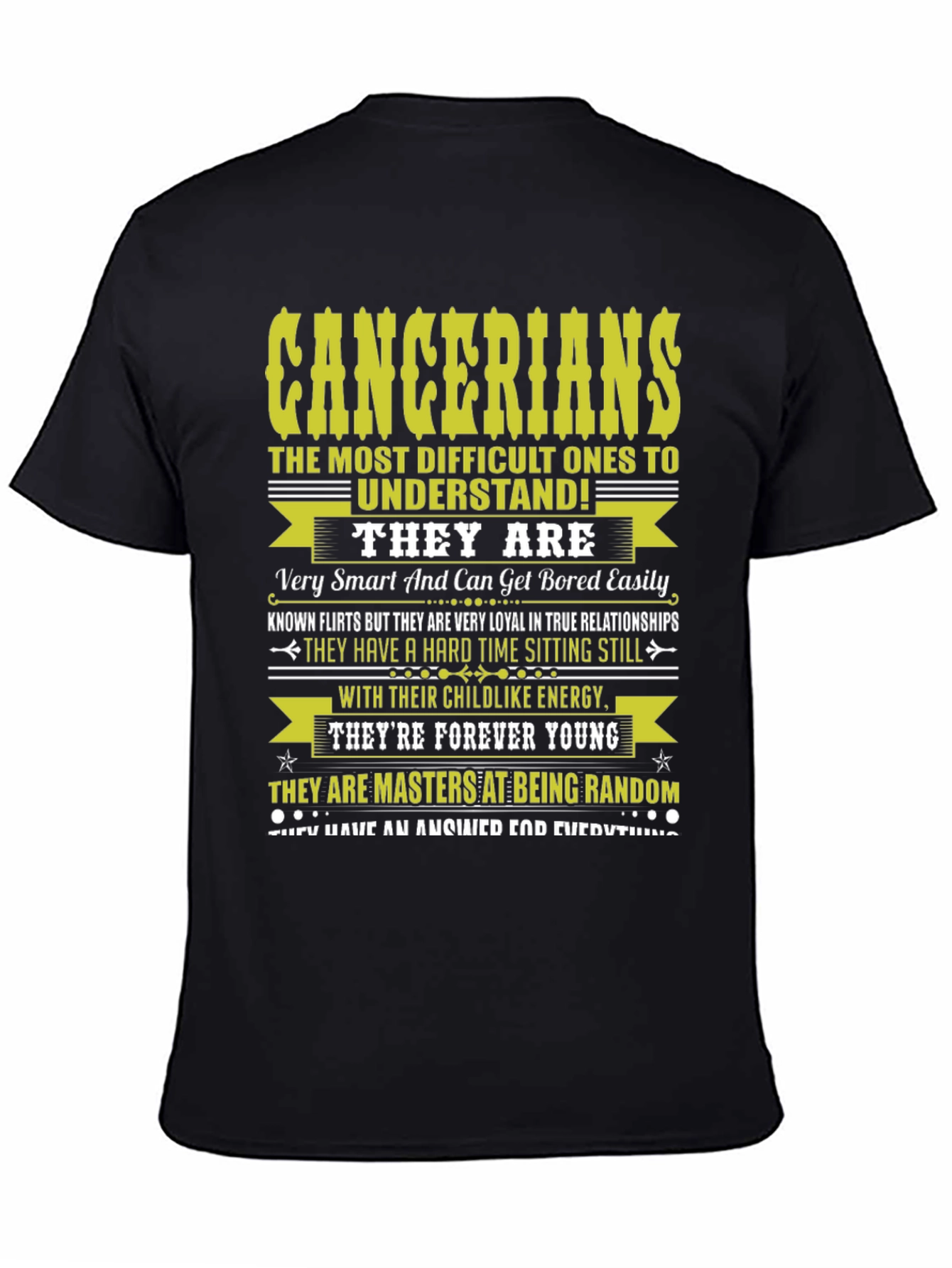 Cancerian Zodiac T-Shirt - Difficult to Understand!