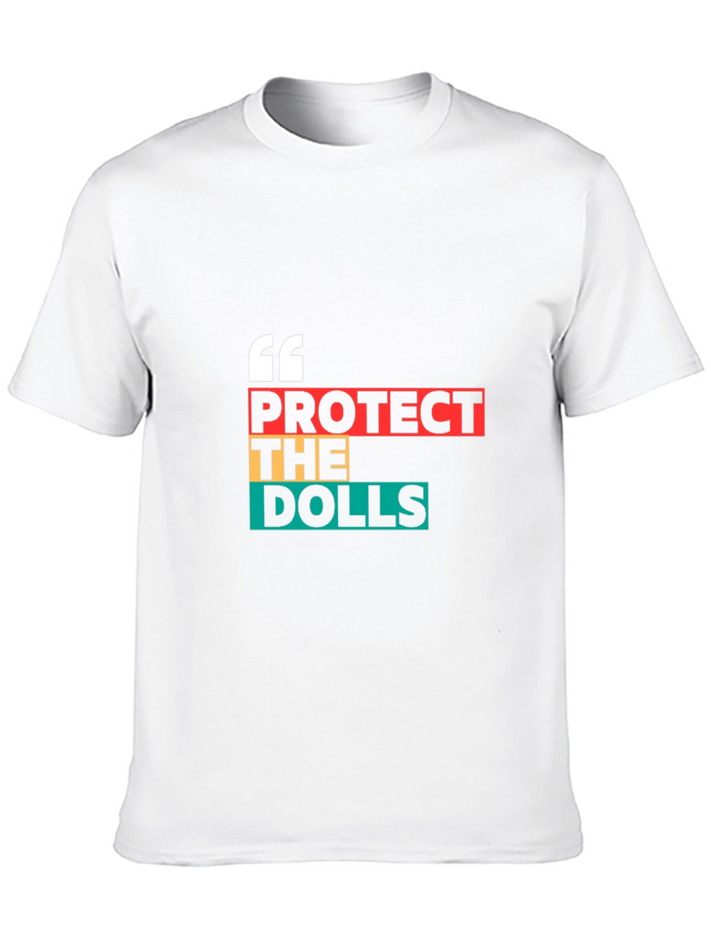 Protect The Dolls Graphic Tee - Black Cotton Blend
