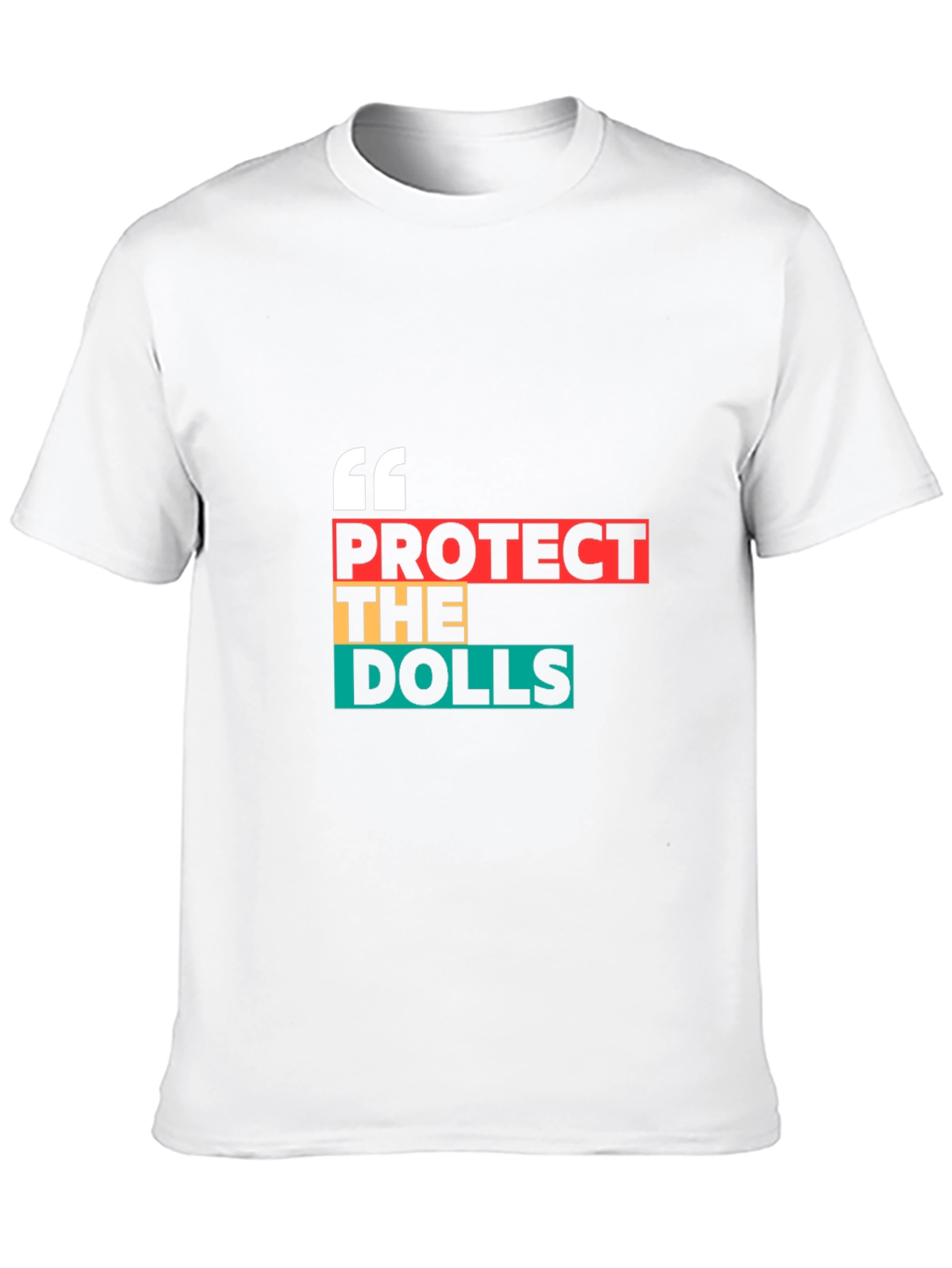 Protect The Dolls Graphic Tee - Black Cotton Blend