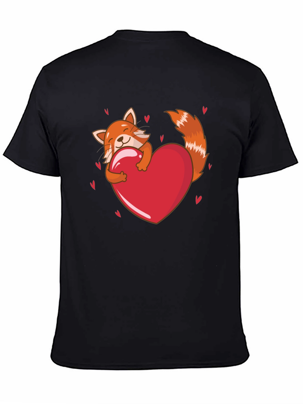 Cute Red Panda Heart T-Shirt - Valentines Day Tee