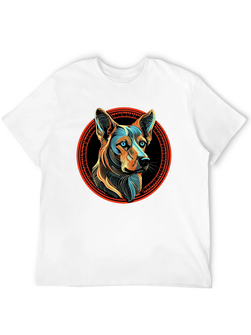 Dog Breed Graphic Print Black T-Shirt