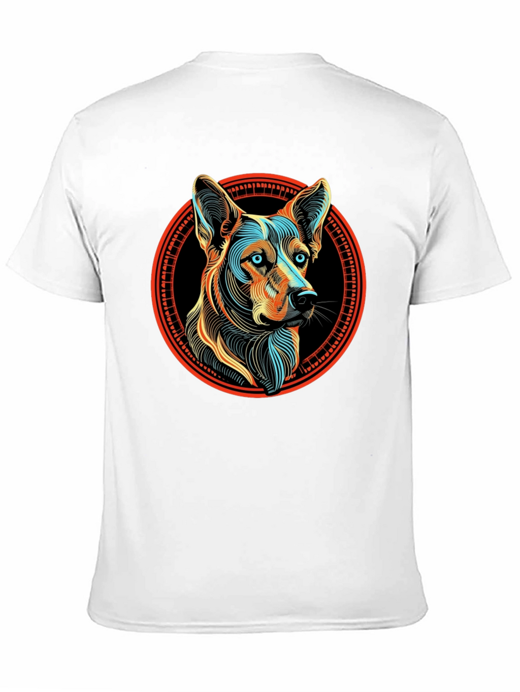 Dog Breed Graphic Print Black T-Shirt