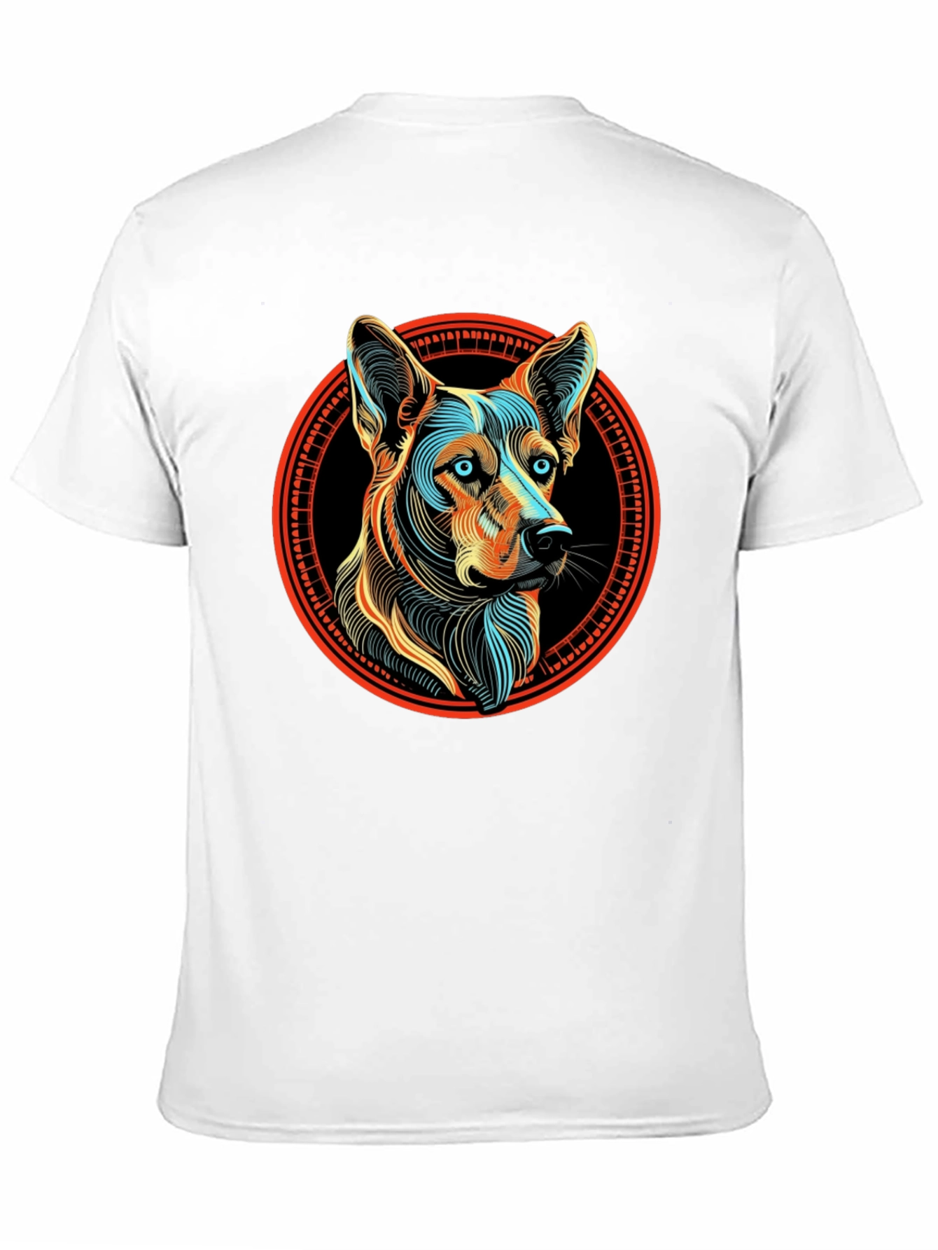 Dog Breed Graphic Print Black T-Shirt