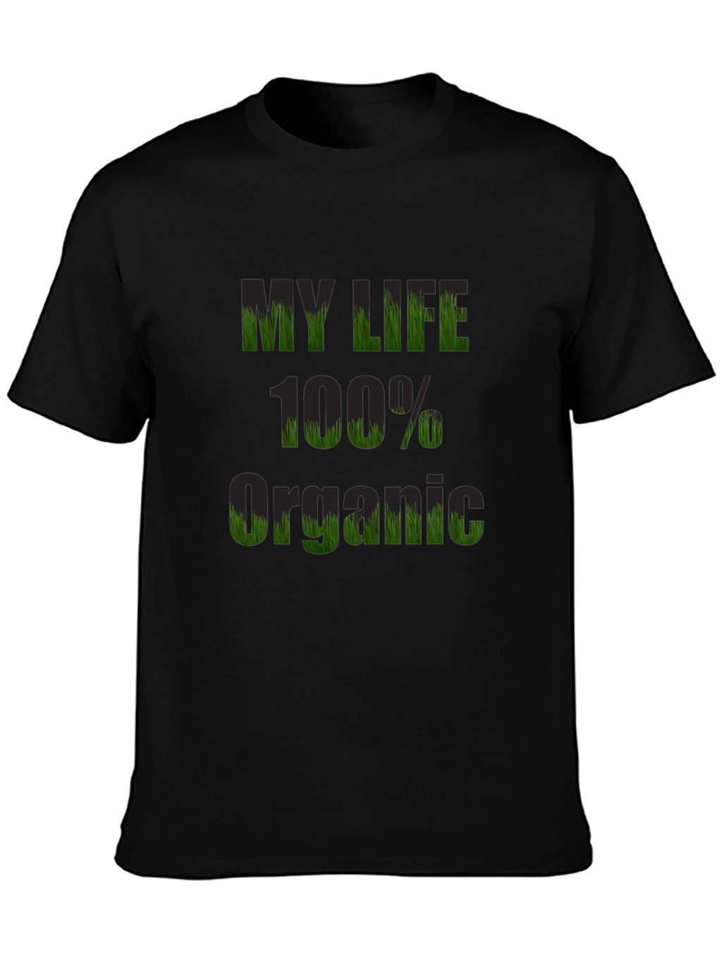 Organic Life T-Shirt - Black Cotton Tee