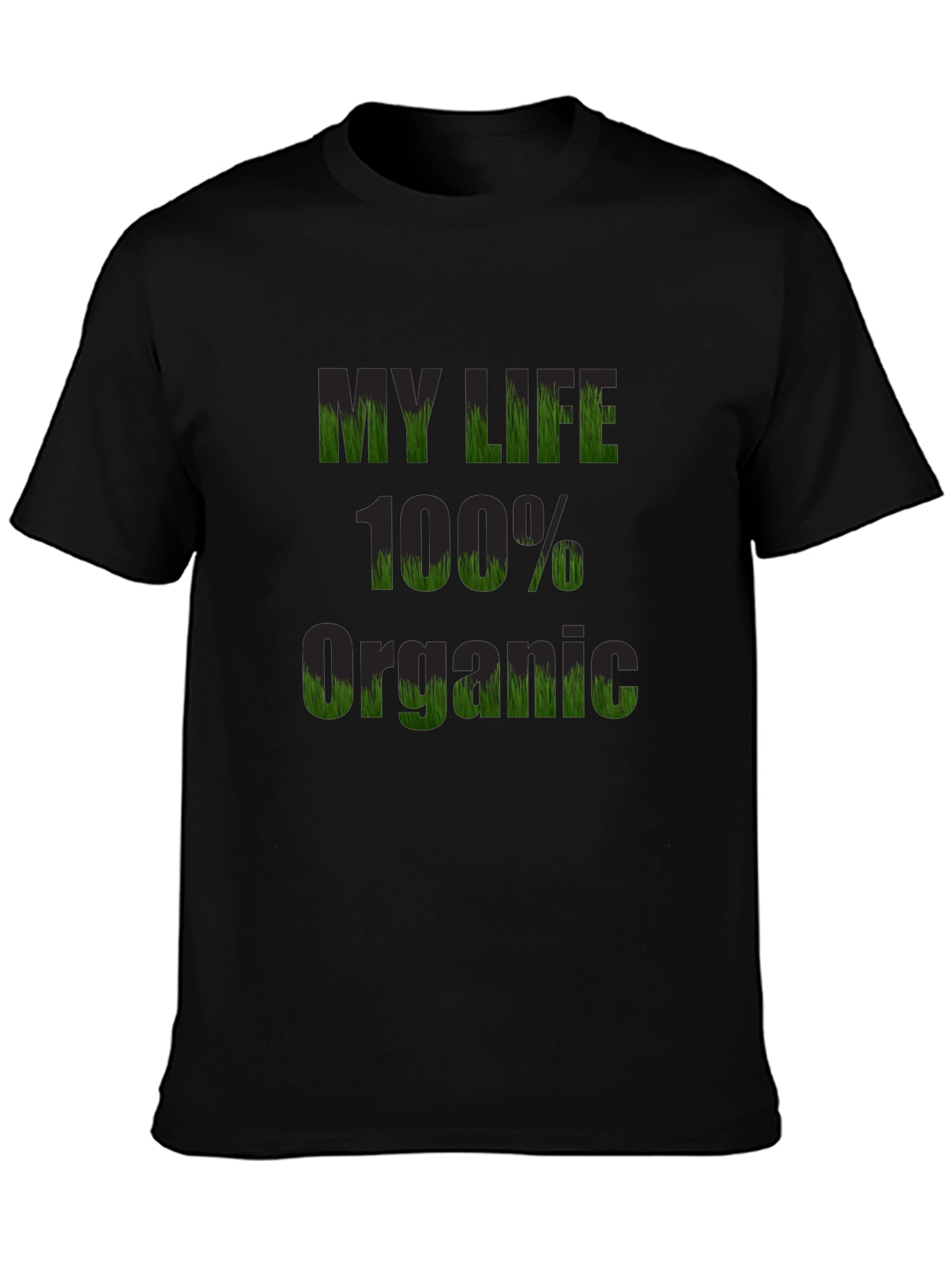 Organic Life T-Shirt - Black Cotton Tee