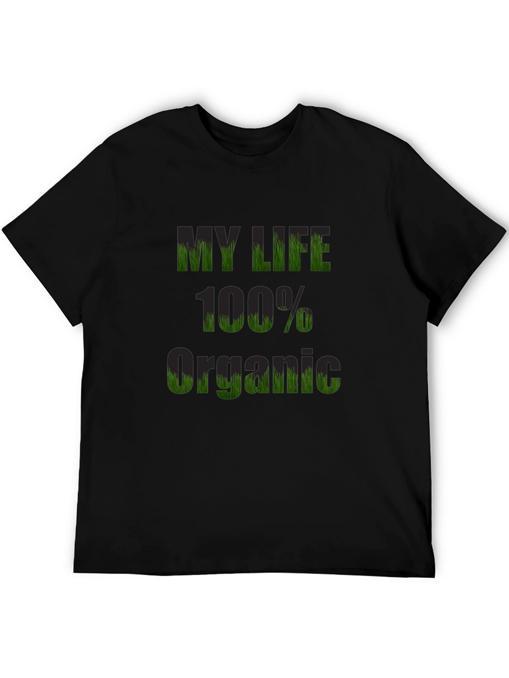 Organic Life T-Shirt - Black Cotton Tee