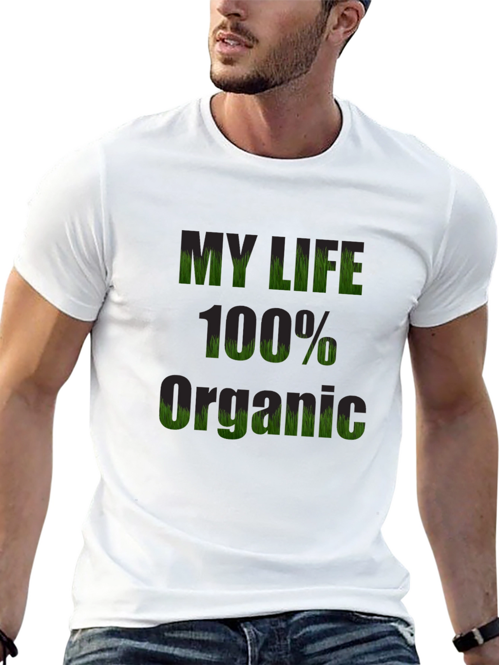Organic Life T-Shirt - Black Cotton Tee