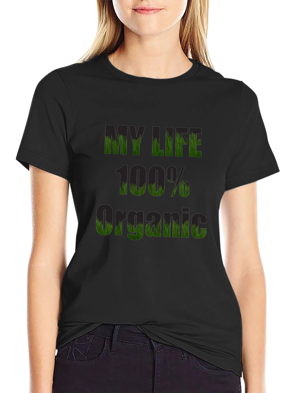 Organic Life T-Shirt - Black Cotton Tee