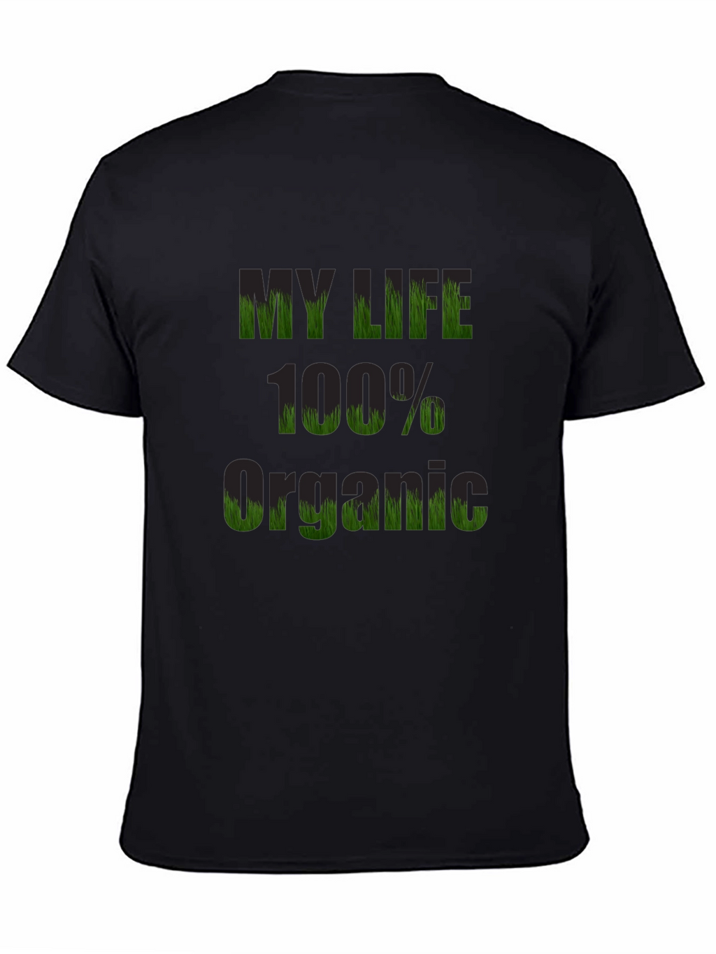 Organic Life T-Shirt - Black Cotton Tee