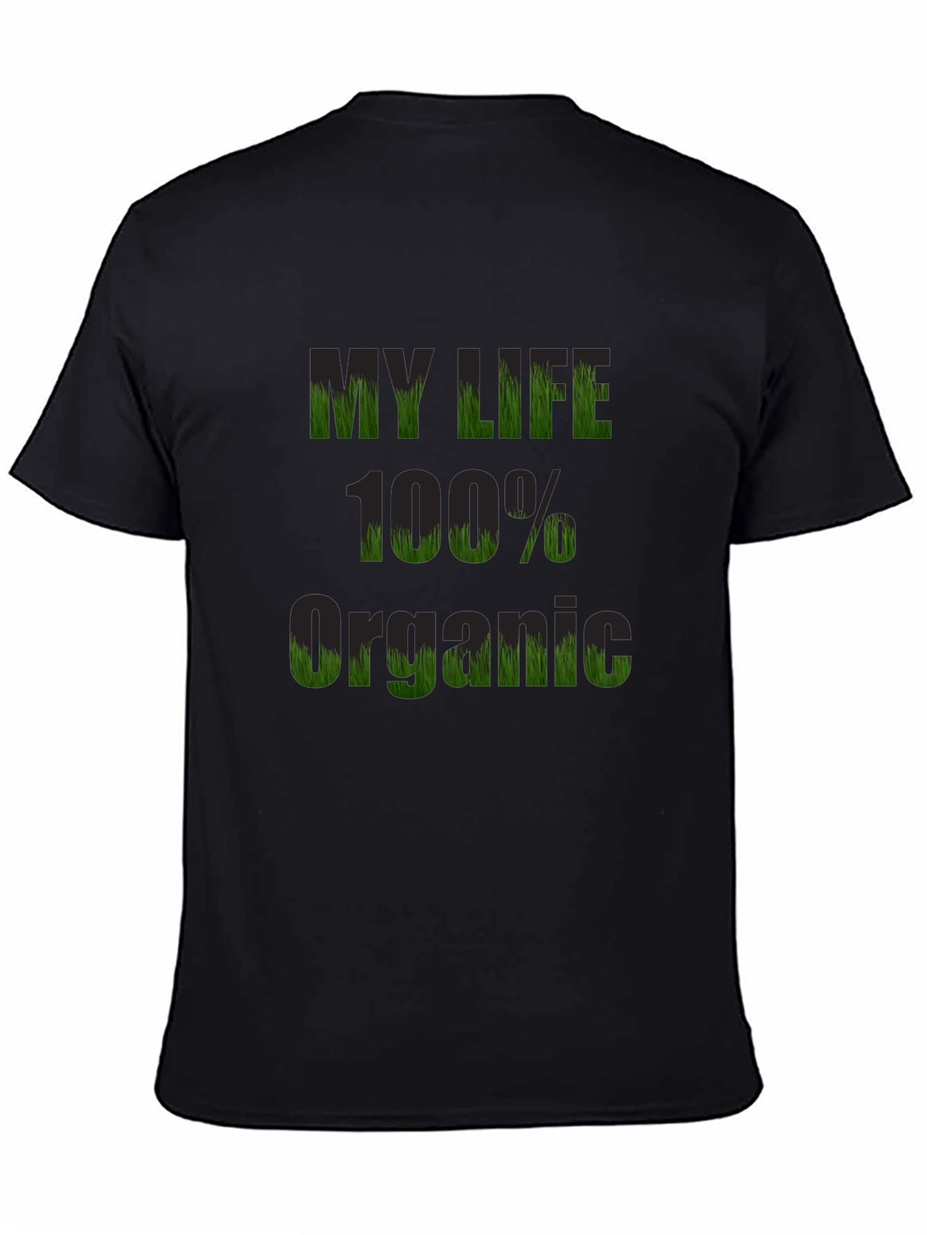 Organic Life T-Shirt - Black Cotton Tee
