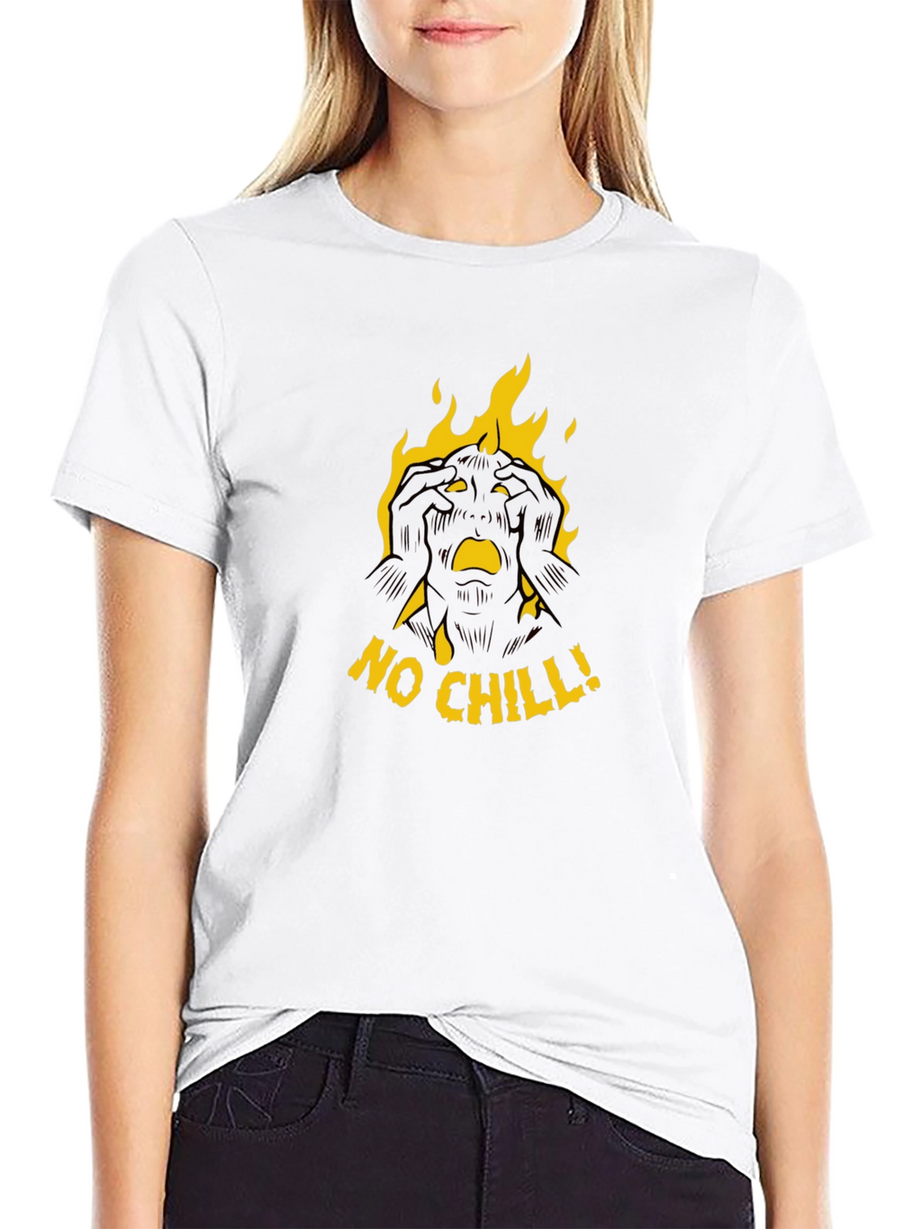 No Chill Graphic Black T-Shirt