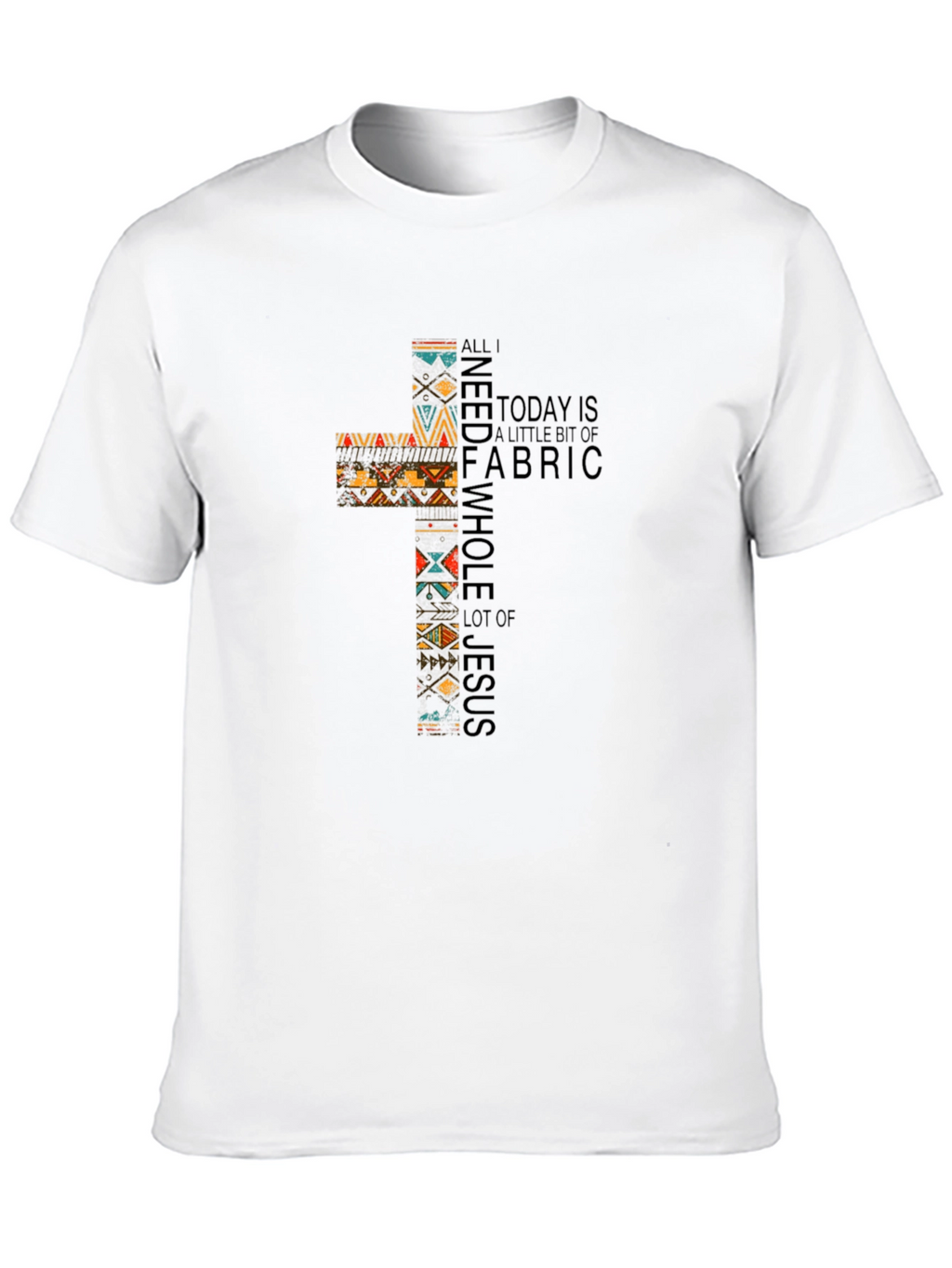 Fabric & Jesus Cross Graphic Tee