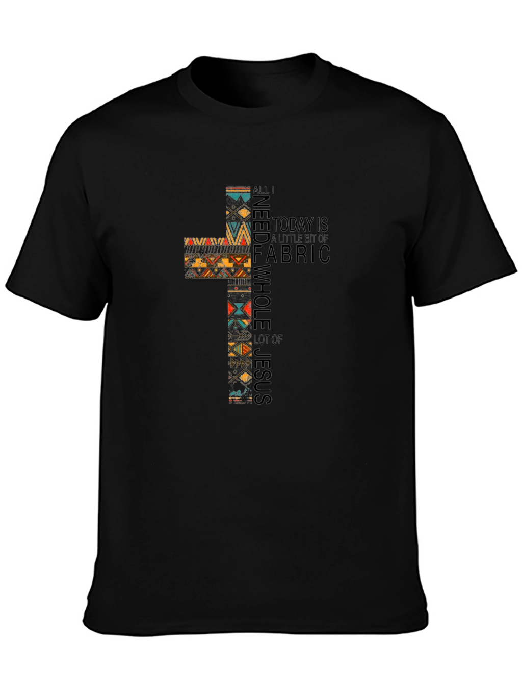 Fabric & Jesus Cross Graphic Tee