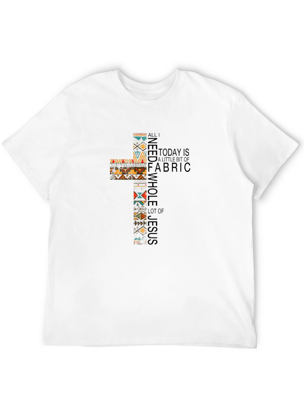 Fabric & Jesus Cross Graphic Tee