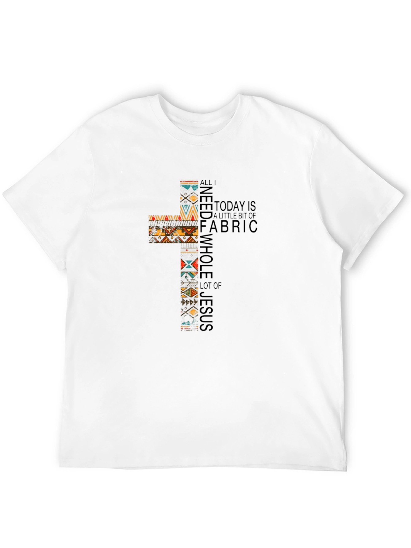 Fabric & Jesus Cross Graphic Tee