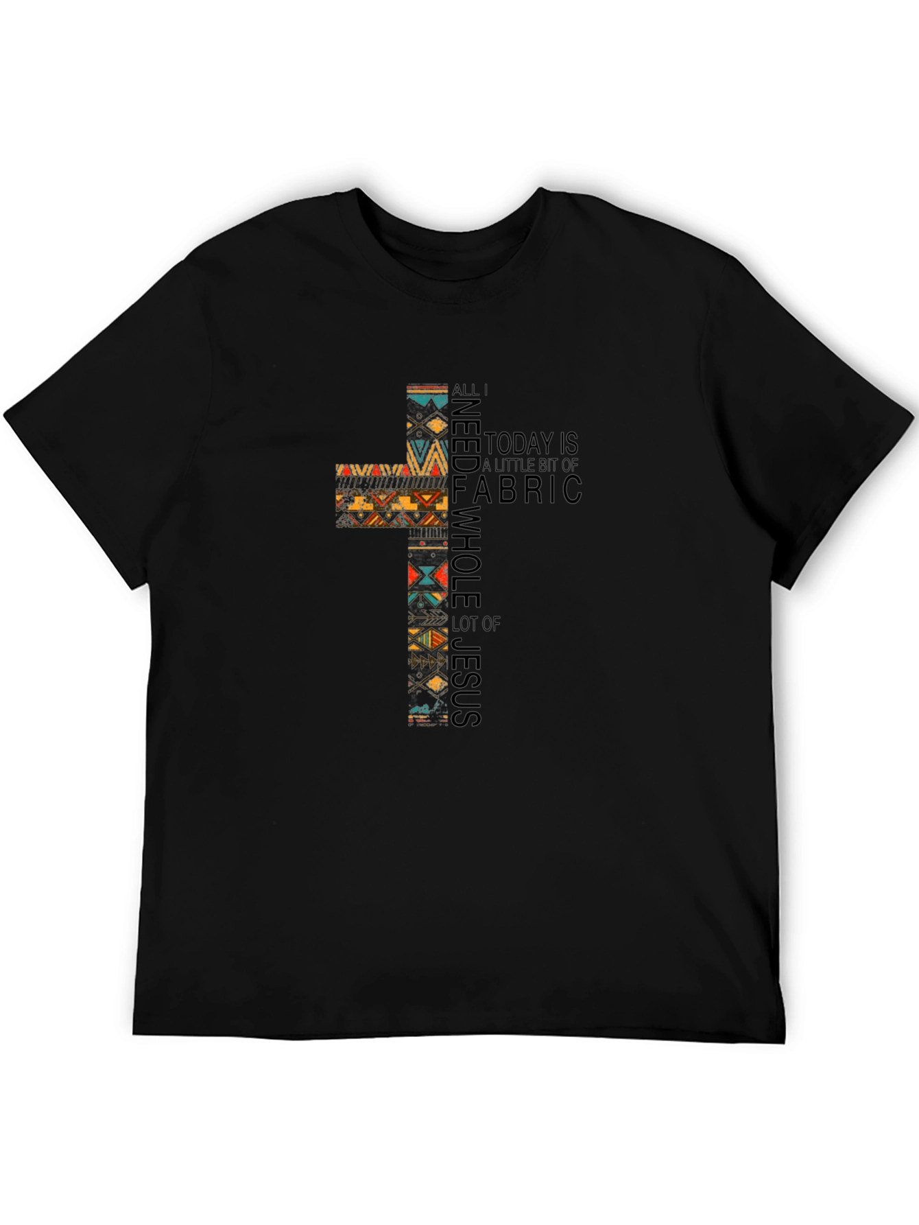 Fabric & Jesus Cross Graphic Tee