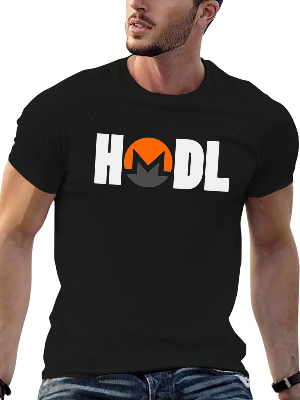 HODL Monero Crypto T-Shirt - Black