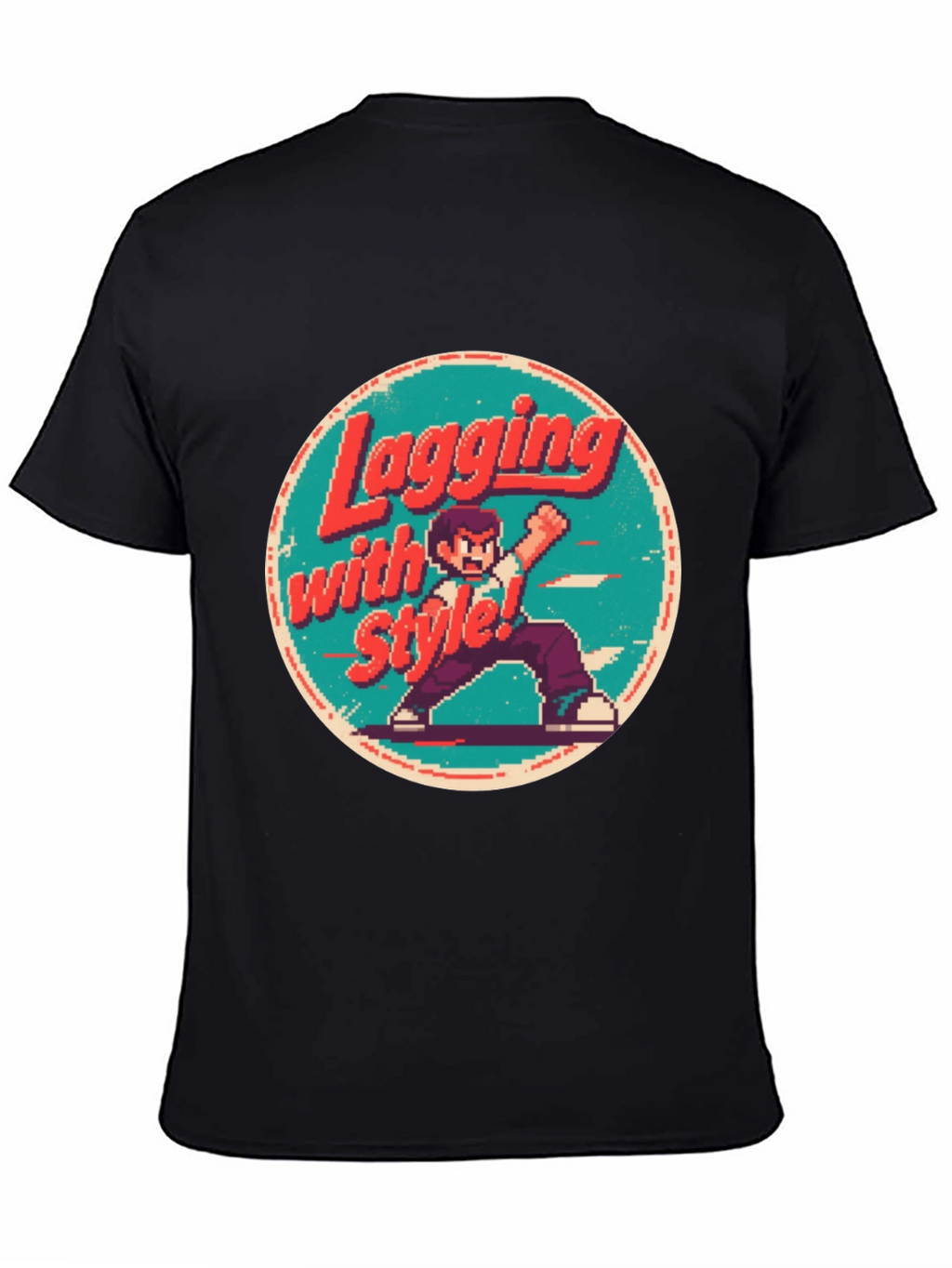 Retro Gaming Style T-Shirt - Lagging with Style