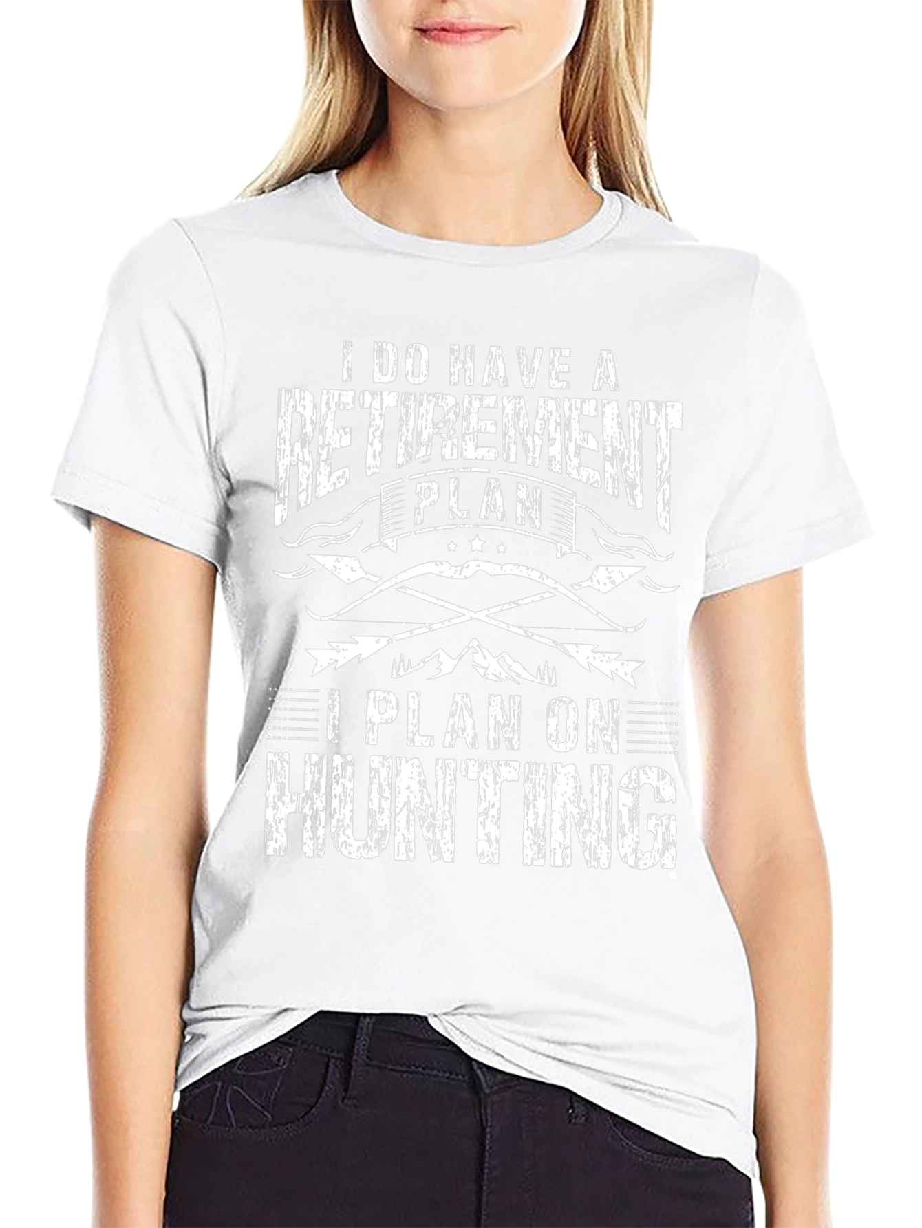 Retirement Plan Hunting Black T-Shirt