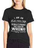 Electrician Humor Graphic T-Shirt