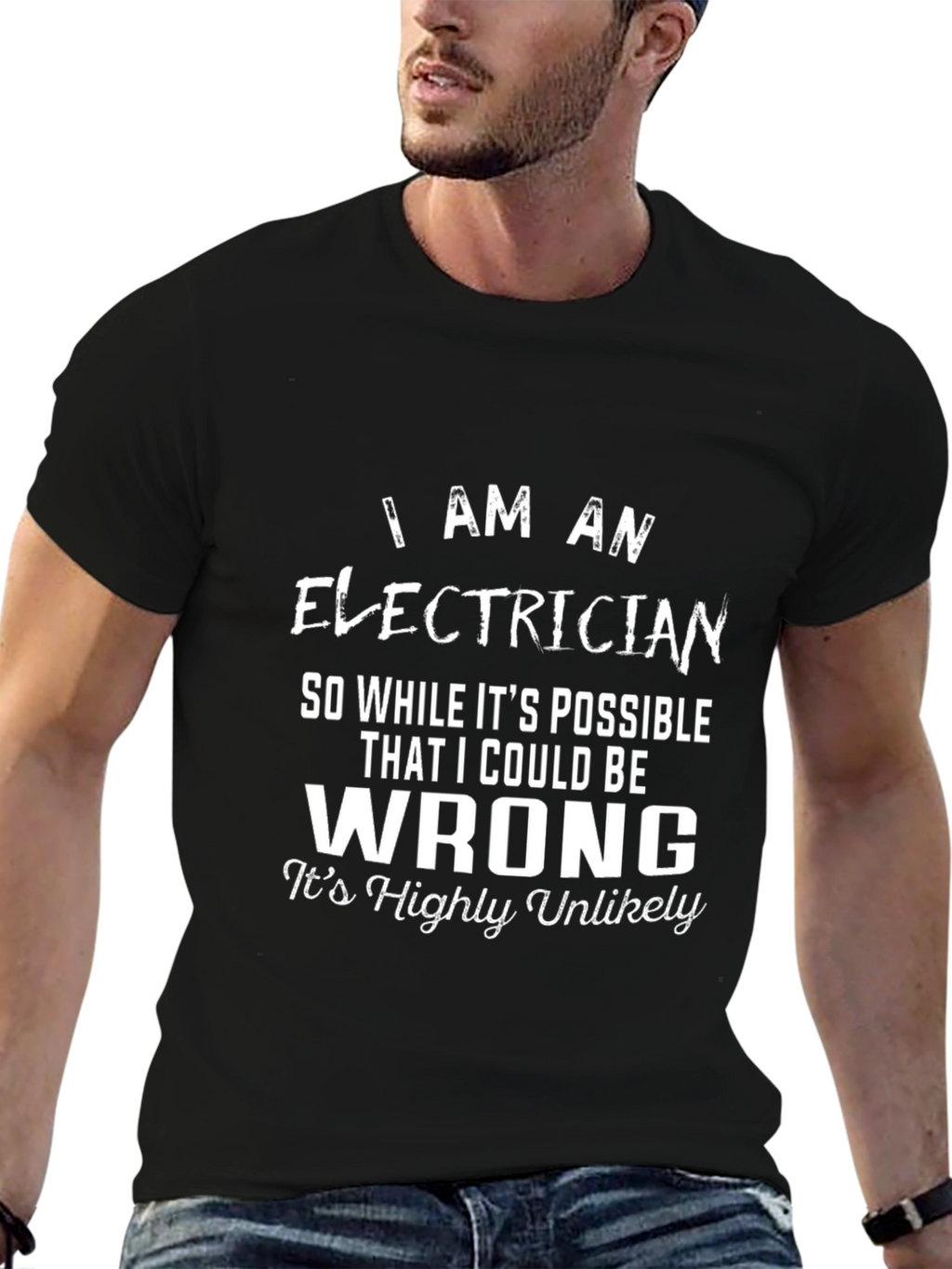 Electrician Humor Graphic T-Shirt