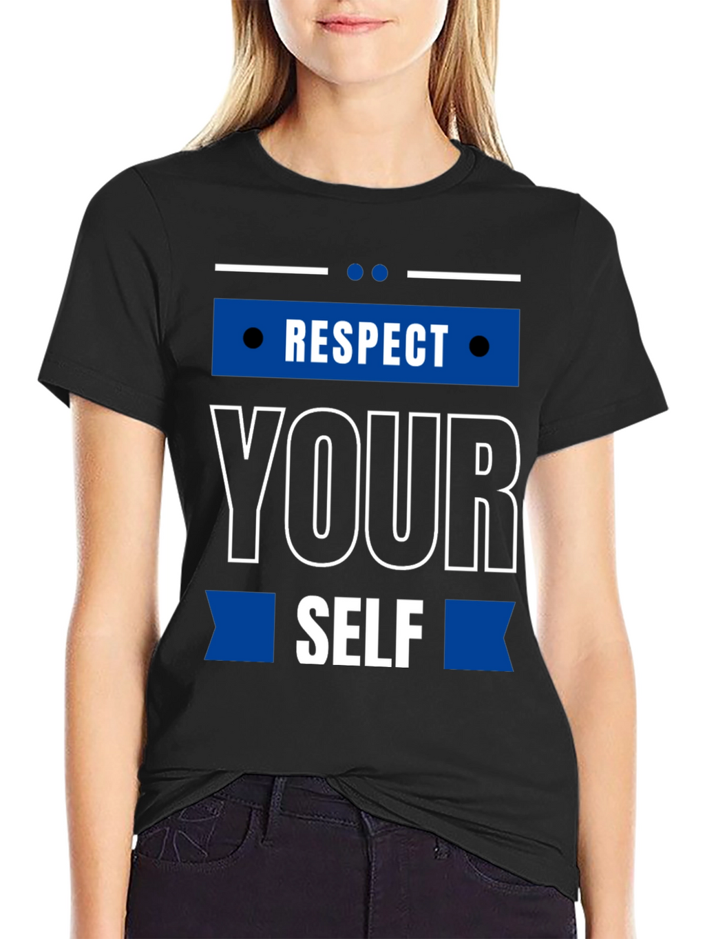 Respect Yourself Graphic T-Shirt - Black