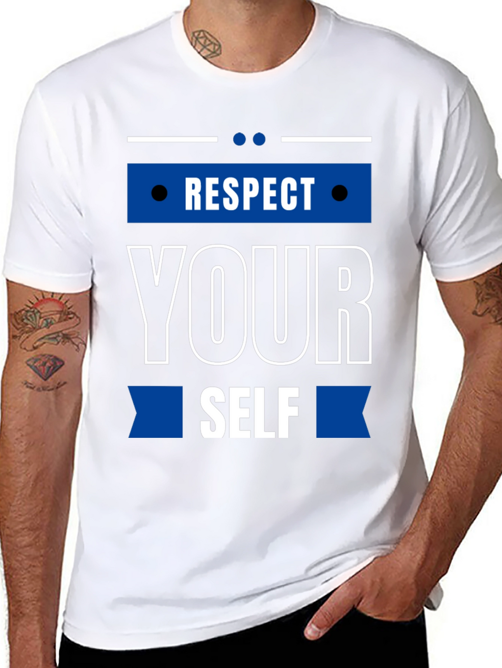 Respect Yourself Graphic T-Shirt - Black