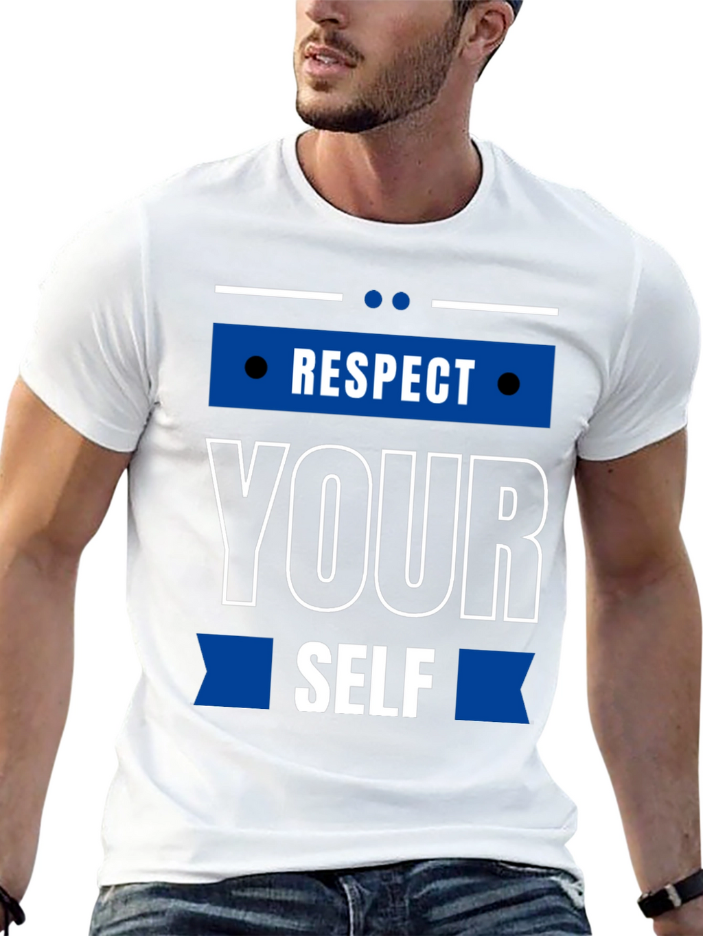 Respect Yourself Graphic T-Shirt - Black