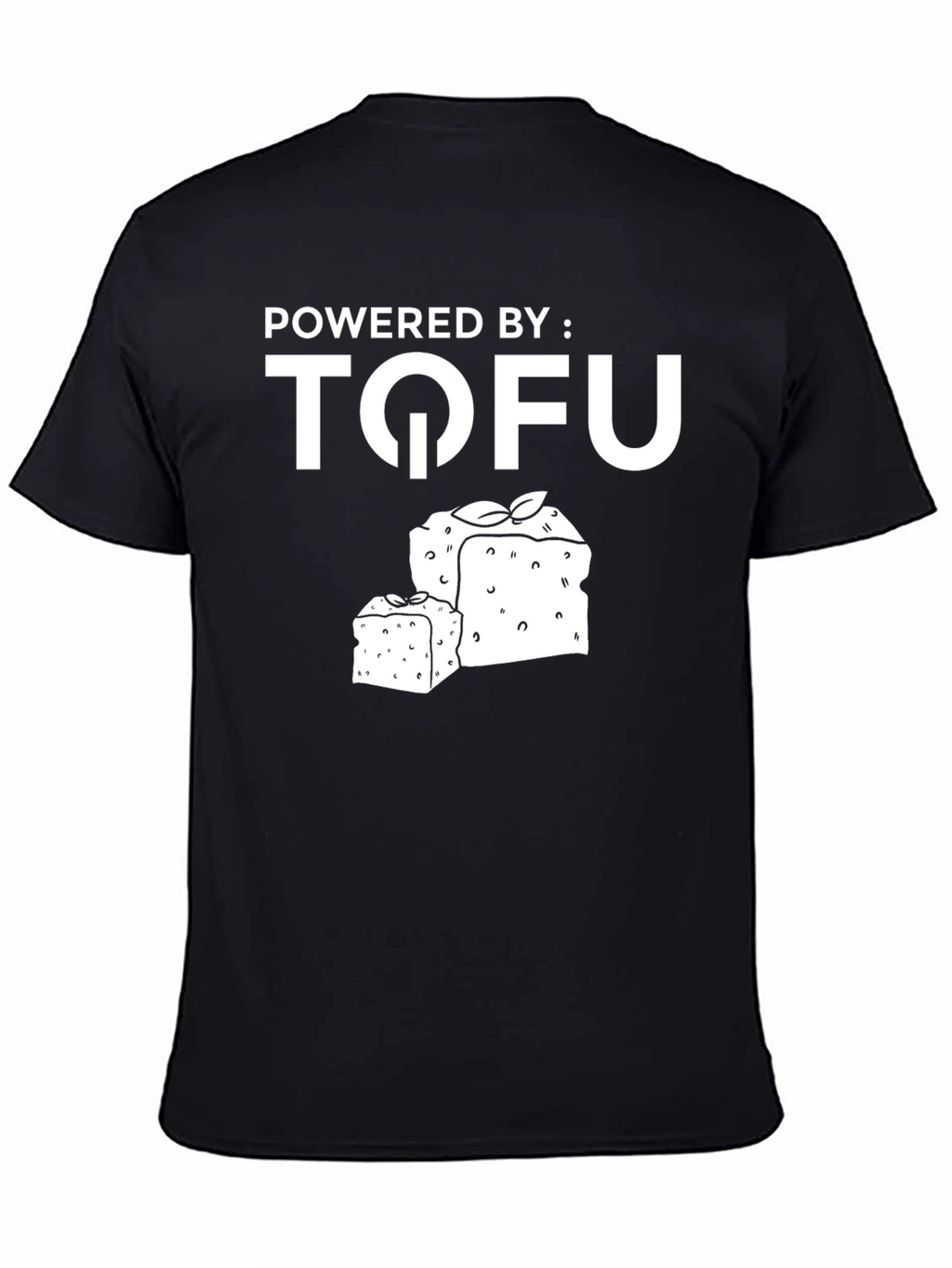 Powered by Tofu Black T-Shirt
